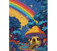 Liguolnn Quadrato Diamond Painting Kit Completo, Square Diamantini Il sogno Crystal Art, 5D DIY Bambini Adulti Pittura, da Ricamo Punto Croce Strass Artigianato Murale Decorazione Casa 40x50cm G-767