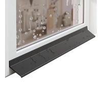 LIGUOYI Deflettori Antipioggia Per Finestre Barra Parapioggia Con Angolo Di 135° Pieghevole Parapioggia In Gomma Autoadesivo Per Finestre Esterne, Finestre A Battente(45mmx1m)