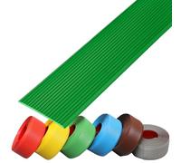 LIGUOYI Nastro Adesivo Antiscivolo per Gradini 5 M / 10 M Strisce Adesive in PVC per Scale Esterni E Interni, Forte Adesione Impermeabile E Durevole per Rampe E Gradini(Green,6cmx5m)