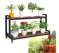 LIGUOYI Porta Piante Da Esterno Stand Per Piante Fioriera A Scalas A 2/3 Livelli Scaffale Porta-fiori In Metallo, Scaffale In Legno Scarpiera Scaffale Scaffali Organizzatore Per Interni Esterni