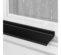 LIGUOYI Protezione Davanzale Per La Pioggia, Deflettori D'Acqua In Gomma Per Porte E Finestre, Tagliabile E Piegabile A Piacere Barriera Impermeabile Protezione Dalla Pioggia Autoadesiva(55mmx0.5m)