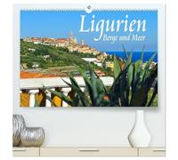 Ligurien - Berge und Meer (hochwertiger Premium Wandkalender 2026 DIN A2 quer), Kunstdruck in Hochglanz: Von der Riviera ins bergige Hinterland