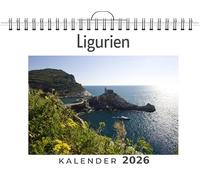 Ligurien: (Wandkalender 2026, Kalender DIN A4 quer, Monatskalender im Querformat mit Kalendarium, das perfekte Geschenk)
