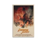 LIHAIXUAN Poster su tela con Indiana Jones e il quadrante del destino, stampa artistica da parete per decorazione da parete, 40 x 60 cm, senza cornice