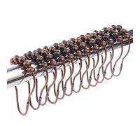 LIHAO Set di 12 Anelli in Acciaio Inox per Tenda Doccia - Bronzo