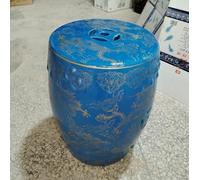 LIHDNGXM Sgabello da Giardino in Ceramica Dipinto a Mano, Sgabello a Tamburo per Interni ed Esterni, Tavolino Decorativo per Patio e Soggiorno(E)