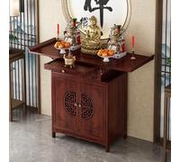 LIHDNGXM Tavolo da altare in bambù con cassetto e mensola, armadietto per meditazione buddhista, nicchia per Buddha, armadietto cinese, tavolo da altare per santuario personale(120x40x100cm)