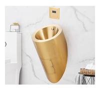 LIHDNGXM Urinoir Per Uomini Con Scarico In Acciaio Inossidabile 304, Urinoir Commerciale A Sensore,adatto Per Abitazione, Garage, KTV, Carcere, Bar, Hotel E Negozio(Gold)