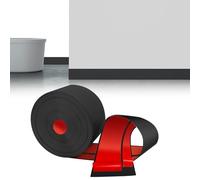 LIHIQIYA Battiscopa Flessibile Autoadesivo Nero, 3M Battiscopa in PVC, Battiscopa Bianco, Battiscopa per Cucina Sigillante Impermeabile, Battiscopa Morbido Adesivo per Bagno, Battiscopa 50mmx20mm