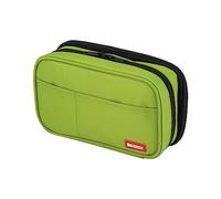 Lihit Lab portapenne con doppia cerniera Double: 7.9 x 2.8 x 4.7 Yellow Green