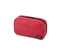 Lihit Lab portapenne con doppia cerniera Standard: 7.9 x 2.0 x 4.7" Coral