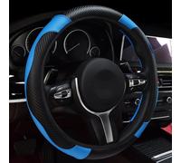 LIHLIOUZDM Coprivolante Auto per Dacia Duster 2010 2011 2012 2013 2014 2015 2016 2017, Coprivolante Traspirante Pelle Microfibra Antiscivolo Durevole Interno Accessori Auto,Blue