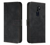 Lihondar Cover per Oppo A5 2020/A9 2020/A11/A11X, Custodia Oppo A5 2020/A9 2020/A11/A11X Portafoglio, Flip Libro Wallet Case Custodia in Pelle PU, Slot per Schede, con Magnetica a Scatto (Nero)