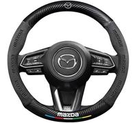 LIHONGMM Coprivolante Auto, per Mazda MX-5 MX5 RF ND NC NB NA 1989-2023,Antiscivolo Traspirante Copri Volante, Volante Protezione Decorazione Accessor