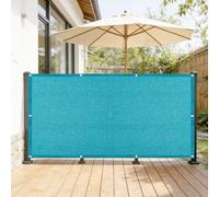 LIHUANE Frangivisto Balcone 100 x 110 cm Resistente al Vento Frangivisto Balcone Protezione Protection Solaire per Balconi Terrazza Tetti Giardino, Blu Cielo