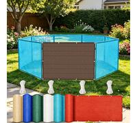 LIHUANE Frangivisto Balcone Protezione 130 x 200 cm Anti-UV Rete Ombreggiante con Occhielli e Fascette per Exterieur Terrasse Balcone Giardino Recinzione, Marrone