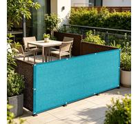 LIHUANE Frangivisto per Balcone 120 x 120 cm Anti-UV Schermo Privacy Terrazzo con Occhielli e Fascette per Exterieur Terrasse Balcone Giardino Recinzione, Blu Cielo