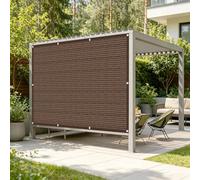 LIHUANE Frangivisto per Balcone 120 x 120 cm Anti-UV Schermo Privacy Terrazzo con Occhielli e Fascette per Exterieur Terrasse Balcone Giardino Recinzione, Marrone