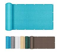 LIHUANE Rete Ombreggiante 100 x 330 cm Resistente al Vento Telo Balcone Ringhiera con Occhielli e Fascetta per Gazebo Piante Balcone Serra, Blu Cielo