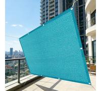 LIHUANE Rete Ombreggiante 110 x 180 cm Protezione UV, Antivento Frangivisto Balcone Protezione Protection Solaire per Balconi Terrazza Tetti Giardino, Blu Cielo