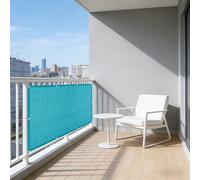 LIHUANE Rete Ombreggiante 180 x 290 cm Resistente al Vento Frangivisto per Balcone con Occhielli e Fascetta per Privacy Balcone Esterno Terrazza Giardino, Blu Cielo