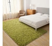 LIHUANE Tappeto Shaggy Tappeto a Pelo Lungo 200 x 290 cm Semplice e Moderno Morbido e Soffice con Fondo Antiscivolo per La Decorazione Della Casa, Verde