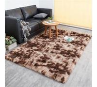 LIHUANE Tappeto Shaggy Tappeto a Pelo Lungo 90 x 320 cm Design Moderno Super Morbido Morbido e Ad Alta Resistenza Facile da Pulire Lavabile per Camera da Letto Interni, marrone