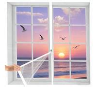 LIHUANE Tenda Isolante Termico 54 x 160 cm Trasparente Protezione Kit di Isolamento Una Facile Installazione per Finestre per L'Inverno, Bianco