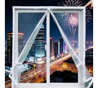 LIHUANE Tenda Isolante Termico 71 x 130 cm Resistente Alle Intemperie Pellicola Termica Una Facile Installazione per Finestre per L'Inverno, Bianco