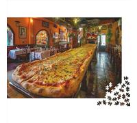 lihuogongsio Margarita 1000 Jigsaw Puzzle Puzzle Giochi Rilassamento E Intelligence World Largest Pizza Puzzle Arte Educativo Idea Regalo Riduzione Dello Stress Multicolore 1000pcs (75x50cm)