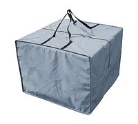 Lihuzmd Borsa portaoggetti per Cuscini da Giardino, Cuscini portaoggetti, mobili divani Protettiva Impermeabile Il Trasporto 81x81x61 cm Tessuto Oxford 210D,Grigio