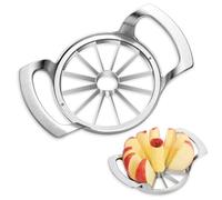 LIIGEMI Affettatrice per mele, taglia mela grande a 12 lame, in acciaio inox resistente, con manico smerigliato antiscivolo, facile da usare (smerigliato)