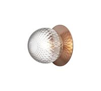 Liila 1 Lampada Plafoniera Bronzo Scuro Medio/ Trasparente