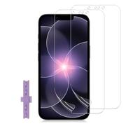 LiiLaa Hydrogel Diplay Pellicola protettiva per iPhone 17E/16E 5G con supporto di posizionamento, 2 pellicole protettive in morbido TPU, flessibile, impronte digitali, pellicola di sblocco