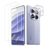 Liilaa idrogel Pellicola protettiva per Redmi Note 14 Pro 5G / Xiaomi Poco X7 5G, 2 Pezzi Film TPU Flessibile 3D e 2 Pezzi Pellicola Fotocamera, Alta sensibilità Trasparente HD gel Protezione schermo
