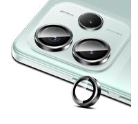 Liilaa Pellicola Fotocamera per Xiaomi Redmi Note 14 5G, Durezza 9H Anti-graffio Vetro Temperato Copri Anello Individuale in Metallo Protezione Fotocamera Lente - Nero