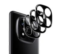 Liilaa Pellicola Fotocamera per Xiaomi Redmi Note 14 Pro Plus / 14 Pro+ 5G, Vetro Temperato Camera Protezione Lente, Anti-graffio, Durezza 9H, 3 Pezzi Copri Vetro Protettive Fotocamera Posteriore Nero