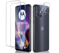Liilaa Vetro Temperato Compatibile con Motorola Moto G54 5G / Moto G64 5G, 2 Pezzi Pellicola Protettiva e 2 Pezzi Pellicola Fotocamera, Durezza 9H Anti Graffio Schermo Vetro Protettivo