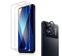Liilaa Vetro Temperato Compatibile con Xiaomi Poco C65 5G / Redmi 13C 4G, 2 Pezzi Pellicola Protettiva e Pellicola Fotocamera, Durezza 9H, Alta Risoluzione Vetro Protettivo con Redmi 13 C 4G