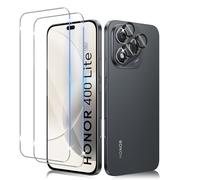 Liilaa Vetro Temperato per HONOR 400 Lite 5G, 2 Pezzi Pellicola Protettiva e 2 Pezzi Pellicola Fotocamera, Durezza 9H Anti Graffio Schermo Vetro Protettivo