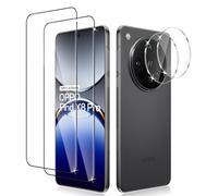 Liilaa Vetro Temperato per Oppo Find X8 Pro 5G, 2 Pezzi Pellicola Protettiva e 2 Pezzi Pellicola Fotocamera, Anti Graffio Schermo Vetro Protettivo Durezza 9H