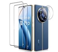 LiiLaa Vetro Temperato per Realme 12 Pro / Pro Plus 5G, 2 Pezzi Pellicola Protettiva e 2 Pezzi Pellicola Fotocamera, Anti Graffio Schermo Vetro Protettivo Durezza 9H