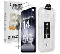 Liilaa Vetro Temperato per Xiaomi Redmi Note 14 5G HD Trasparente Pellicola Protettiva Schermo con Strumento di Installazione Facile, Durezza 9H Glass, Resistente ai Graffi, Cover Compatibile, Set di