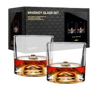 Liiton Fuji Bicchieri Whiskey Set da 2, 280 ml Clear