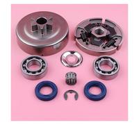 LiiZZi Kit paraolio Cuscinetto Tamburo Frizione 6T da 3/8" Adatto for Motosega MS180 MS170 018 017 MS 180 170