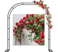 LIJBDDM 120 cm metallo rosenbogen gartenbogen 200 cm 220 cm torbogen pergola rankhilfe rankgitter per Kletterpflanzen, Hochzeit Dekorationen Bogen, Freistehend (dimensioni:120 * 40 * 220cm)