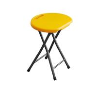 LIJCHGAO 28cm D x 24cm W x 48cm H sgabelli da cucina Sgabello da bar pieghevole stabile e resistente Sgabelli da bar pieghevoli pieghevoli per campeggio cucina bar(Yellow)