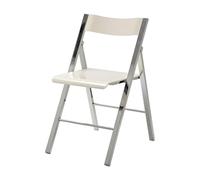 LIJCHGAO Sedia pieghevole moderna di lusso trasparente Sedie Pieghevoli in Acrilico Sgabelli da Cucina Moderni per cucina bar ed eventi conferenze(White)