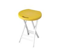LIJCHGAO Sgabello da bar pieghevole Sgabelli da Cucina Moderni 28cm D x 24cm W x 48cm H Sgabello Pieghevole Portatile per Cucina Bistrot per cucina bar ed eventi(Yellow)
