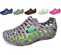 Lijeer Scarpe Acqua Donne Uomini Sandali Scarpe da Spiaggia Casual Beach Mesh Outdoor Sport Massaggio Scarpe da Immersione (Grigio,40 EU,25CM dal Tallone alla Punta